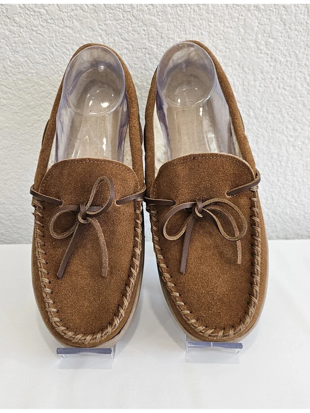 Bass Men’s Brown Moccasin Slippers Size 7M